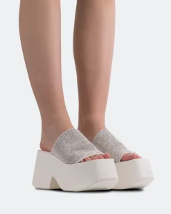 Women L'INTERVALLE Ambrosio White Strass