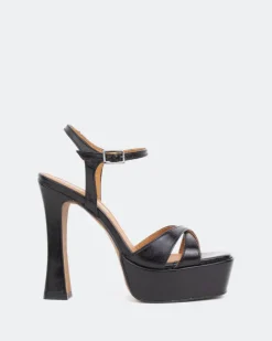 Women L'INTERVALLE Anamika Black Leatehr