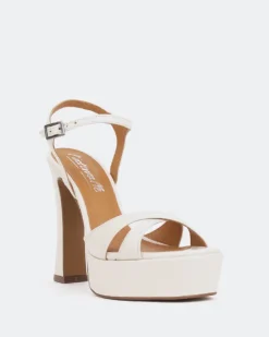 Women L'INTERVALLE Anamika Off White Leather