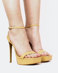 Women L'INTERVALLE Anguila, Camel Leather/Cuir Chameau