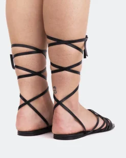 Women L'INTERVALLE Aperol Black Leather