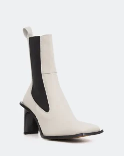 Women L'INTERVALLE Arlette Off White Leather