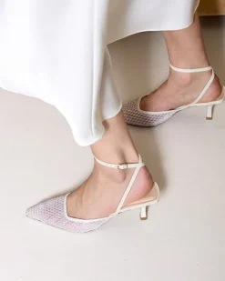Women L'INTERVALLE Aster White Mesh