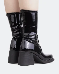 Women L'INTERVALLE Baptiste Black Patent Stretch