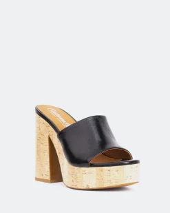 Women L'INTERVALLE Barrel Black Leather