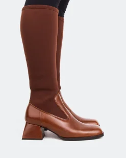 Women L'INTERVALLE Bayeux Chestnut Knit Stretch