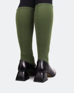 Women L'INTERVALLE Bayeux Khaki Knit Stretch