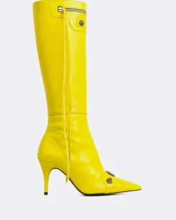 Women L'INTERVALLE Beyonce Lime Leather