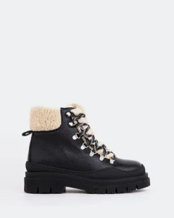 Women L'INTERVALLE Blues Black Leather