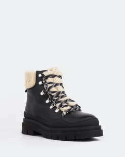 Women L'INTERVALLE Blues Black Leather