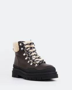 Women L'INTERVALLE Blues Brown Leather