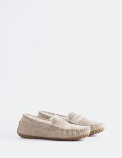 Women L'INTERVALLE Bobble Taupe Suede