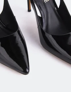 Women L'INTERVALLE Borage Black Patent