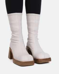 Women L'INTERVALLE Bordon Off White Stretch