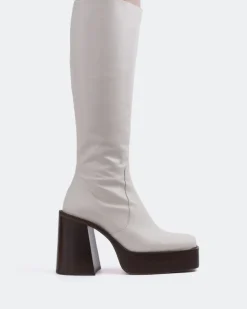 Women L'INTERVALLE Bourgeois Off White Leather