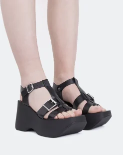 Women L'INTERVALLE Brinkly Black Leather