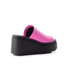 Women L'INTERVALLE Bunny Fuschia Leather