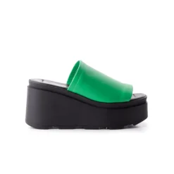 Women L'INTERVALLE Bunny Green Leather