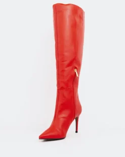 Women L'INTERVALLE Bushra Red Leather