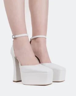 Women L'INTERVALLE Cabaret White Leather/Cuir Blanc