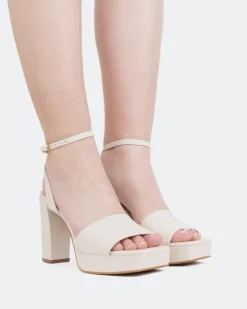 Women L'INTERVALLE Caicos, Off White Leather/Cuir Blanc Cassé