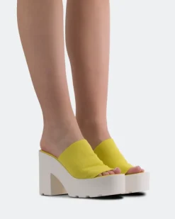 Women L'INTERVALLE Carangi Yellow Lycra