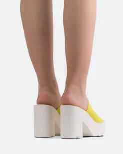 Women L'INTERVALLE Carangi Yellow Lycra