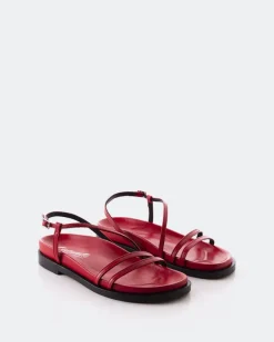 Women L'INTERVALLE Cassiane Red Leather