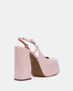 Women L'INTERVALLE Cave, Lt. Pink Leather/Cuir Rose P.