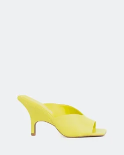 Women L'INTERVALLE Caviana, Yellow Leather/Cuir Jaune