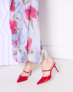 Women L'INTERVALLE Celandine Red Naplack
