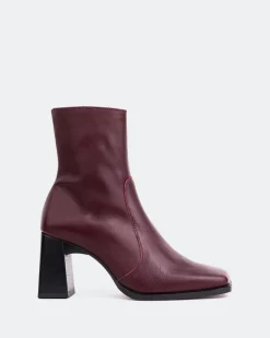Women L'INTERVALLE Chard Burgundy Leather