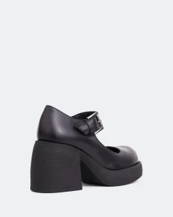 Women L'INTERVALLE Cheeky Black Leather