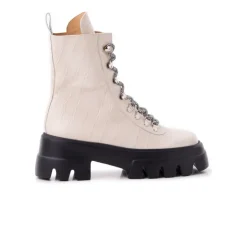 Women L'INTERVALLE Chico Off White Croco