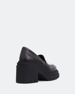 Women L'INTERVALLE Chip Black Leather