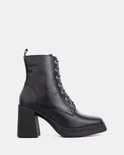 Women L'INTERVALLE Citorio Black Leather