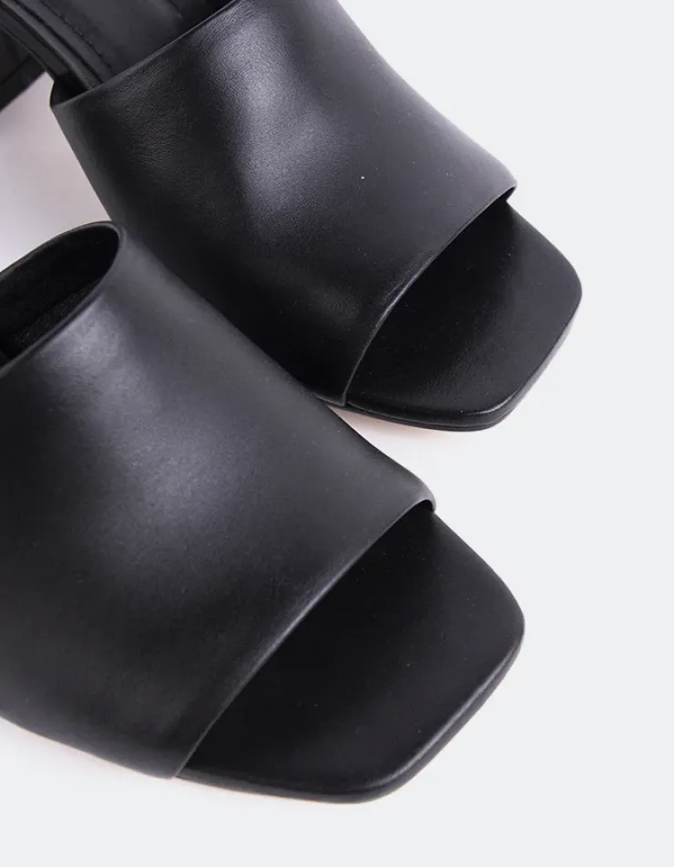 Women L'INTERVALLE Clarabelle Black Leather