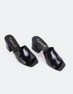 Women L'INTERVALLE Clarabelle Black Patent