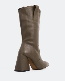Women L'INTERVALLE Clément Khaki Leather