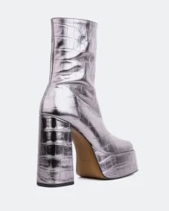 Women L'INTERVALLE Cloud Pewter Croco