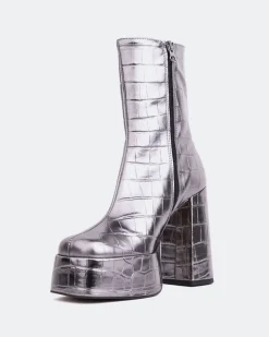 Women L'INTERVALLE Cloud Pewter Croco