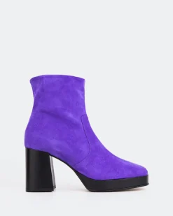 Women L'INTERVALLE Condotti Purple Suede