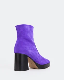 Women L'INTERVALLE Condotti Purple Suede