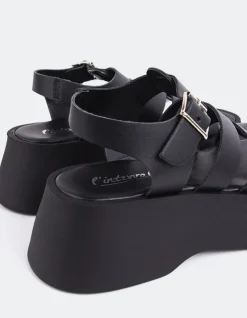 Women L'INTERVALLE Confident Black Leather