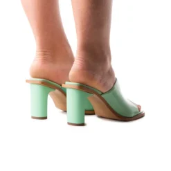 Women L'INTERVALLE Corvo Green Leather