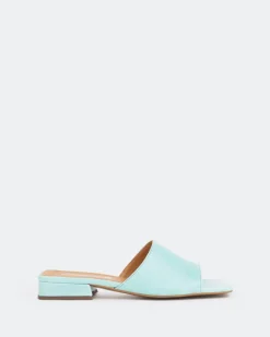 Women L'INTERVALLE Crew Blue Leather/Cuir Bleu