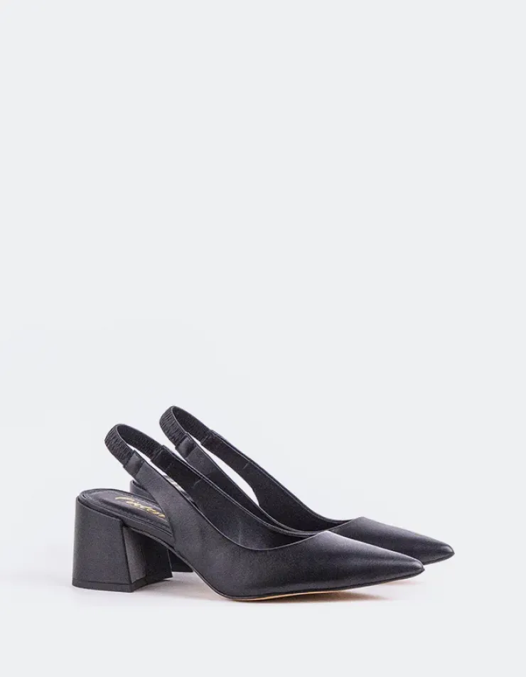 Women L'INTERVALLE Dalida Black Leather