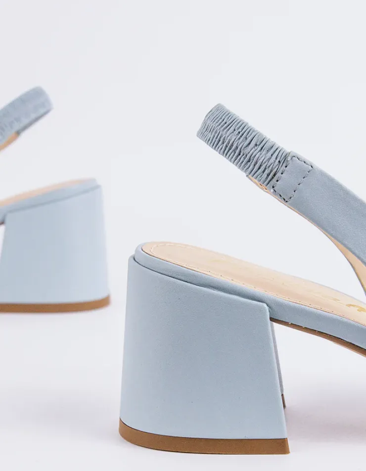 Women L'INTERVALLE Dalida Blue Leather