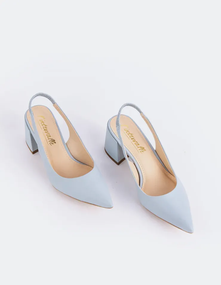 Women L'INTERVALLE Dalida Blue Leather