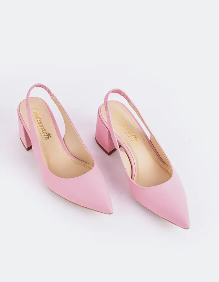 Women L'INTERVALLE Dalida Pink Leather